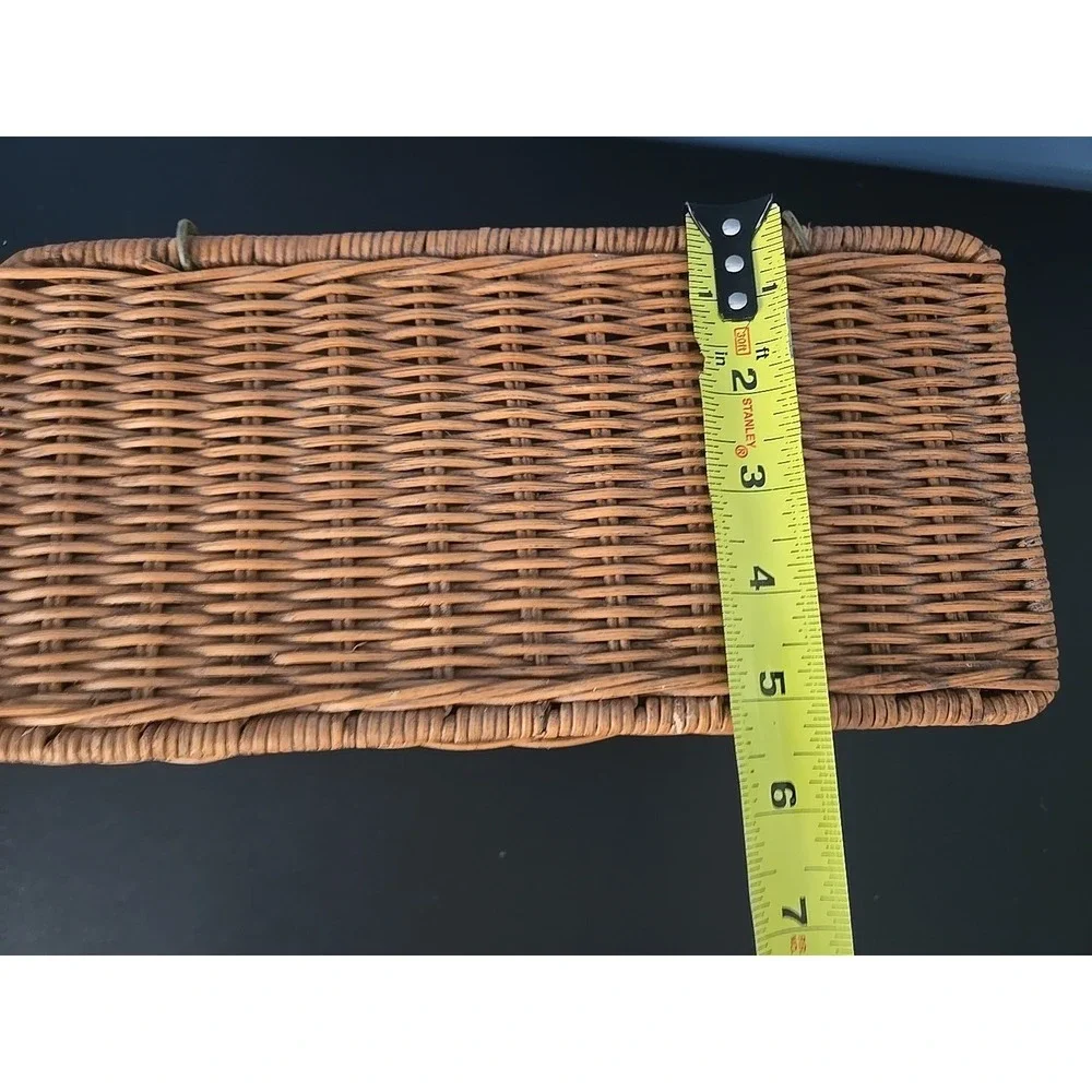 Vtg Storage‎ Basket Home Office Supplies Rectangle for Closet Nursery Home Decor